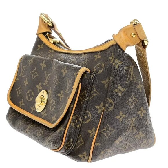 LOUIS VUITTON Tikal GM Shoulder Bag Monogram Canvas Leather Brown M40077 10ED822 - Picture 1 of 16